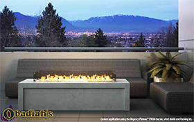 Regency Plateau PTO Outdoor Gas Burner Linear Fireplace Regency Plateau PTO Outdoor Gas Burner Linear Fireplace