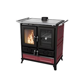 Thermorossi Violetta Bordeaux Wood Cookstove Thermorossi Violetta Bordeaux Wood Cookstove