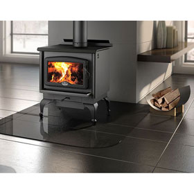 Osburn-1600-Black-Legs-Black-Door 1600 Osburn Wood Stove - Discontinued